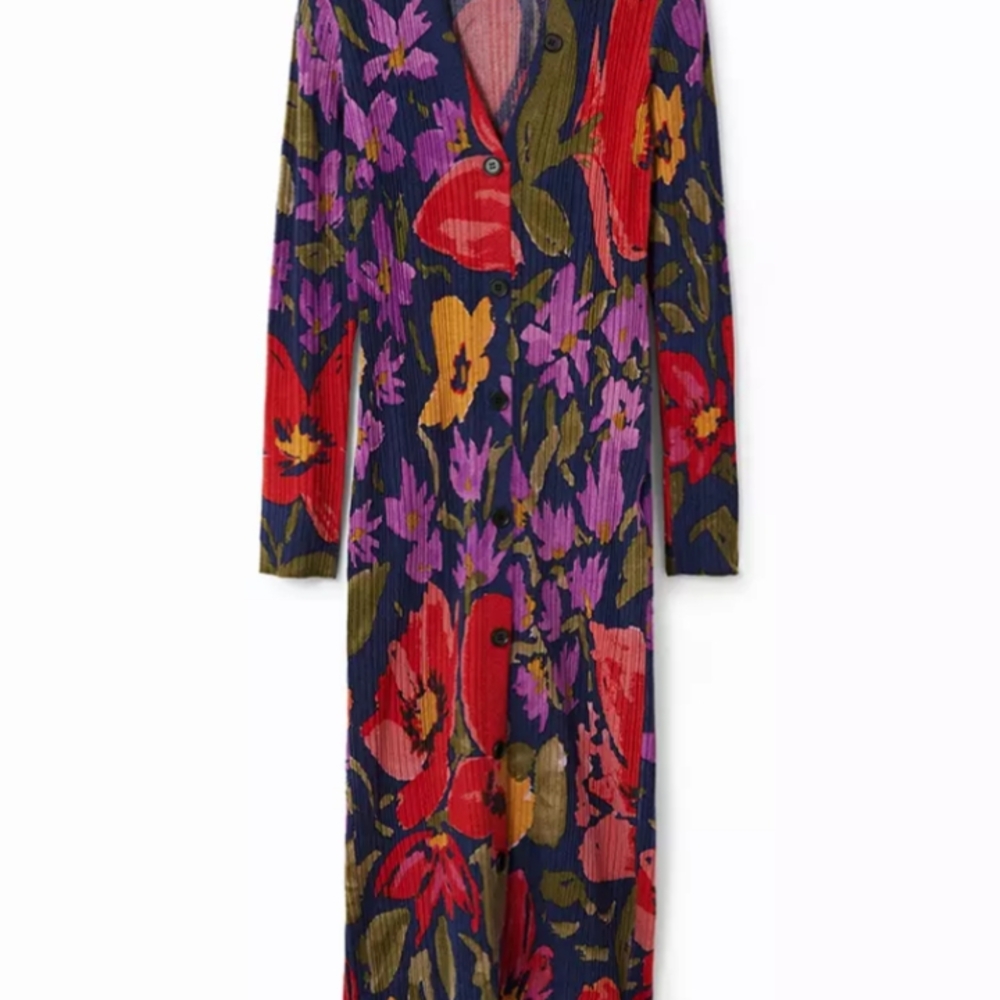 Desigual Multicolor Floral Midi Dress - Picture 5 of 5
